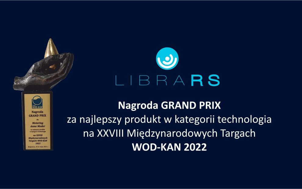 METERING Anna Moder laureatem Grand Prix targów WOD-KAN 2022 w Bydgoszczy!